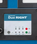 Compact Ceiling Air Filtration Unit With Heavy Duty Triple Stage Filters For Tight Garages And Low Ceilings control panel showing settings.
