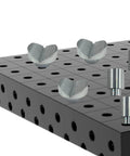 12 Pack Welding Table Fixture Pins Five Eighths By One By One Point Five Inches Aluminum Quick Setup Fixturing Kit on welding table