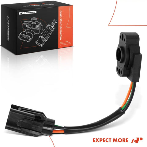 Throttle Position Sensor For Ford Broncos And Econoline Vans 1985 To 1996 Ready To Install Plug And Play TPS Fits 5.0L And 5.8L V8 Engines Replaces OE, black 3-pin sensor