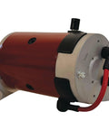 MOT3001 Starter Generator Replacement For Yamaha G16 G22 G29 Drive2 4 Cycle Gas 12V 20A showing red housing and connectors