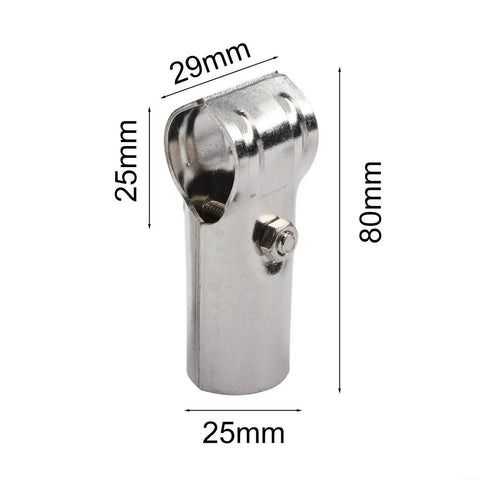 Stainless steel T-Pipe Clamp 25mm, rust resistant for rails, shelves, fences, kennels, and more. Ideal for handrails and outdoor projects.