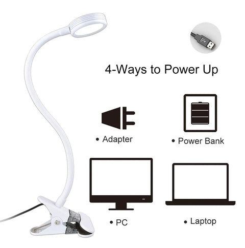 Top Shelf Clip On Reading Light With Bendy Gooseneck For Desks And Bed Rails, Slay Your Setup With Cozy LED Glow Perfect For Lazy Nights Or Fast Study Grind At Home