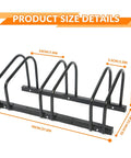 Durable Bike Floor Stand For Garage Parking And Storage, Fits 22-28 Inch Wheels, Tire Width Up To 2.2 Inches, Stable Floor Rack