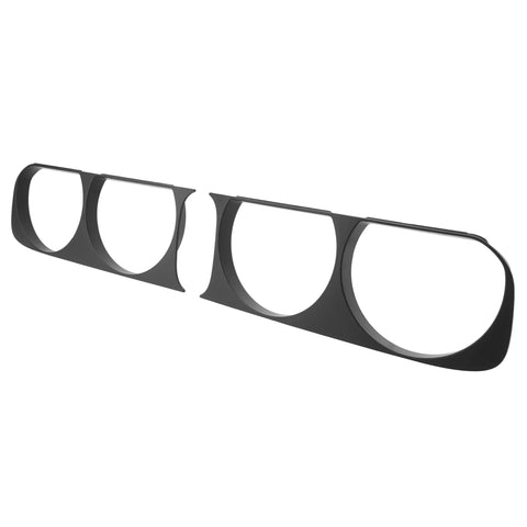 Dodge Challenger Headlight Bezel Replacement Driver and Passenger Side ABS Plastic Painted Trim Ring Set For 2008 2014 CH2510100 CH2511100