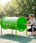 Person assembling Built To Last Outdoor Dog Agility Equipment Set For Backyard Training with metal hurdles and obstacles.