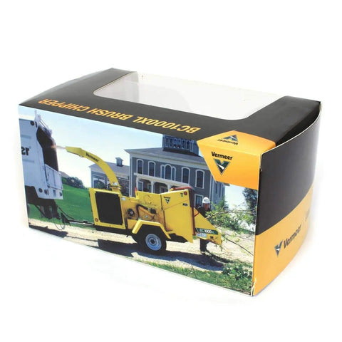 Box packaging of Vermeer BC1000XL Wood Chipper Scale Model 1/50 Die Cast VMR003 showing model image on the cover.