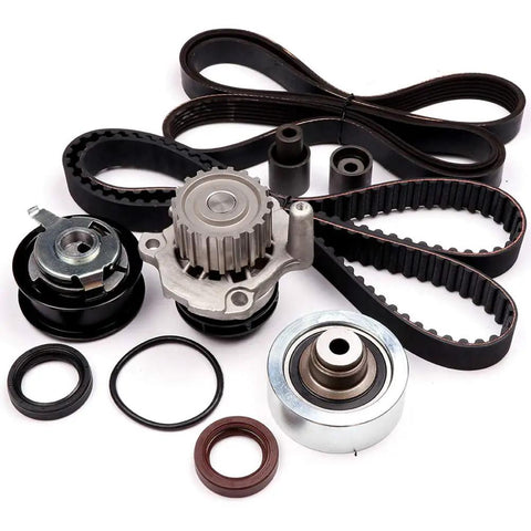 Premium Timing Belt Kit And Water Pump For VW Beetle Golf Jetta 1998 2004 Models 1.9L L4 SOHC Engine with belts, pulleys, seals