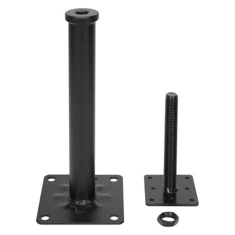 Front view of 4 Pack Adjustable Floor Jacks For Leveling And Temporary Basement Support, Telescoping Post Jacks 11.6 To 16.1 Inches, Heavy Duty Steel Construction, Supports Up To 11023 Lbs, Multipurpose Jacks with black steel components