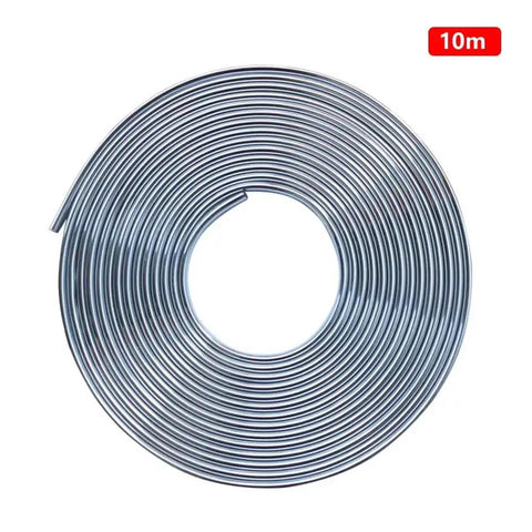 Heavy Duty Car Door Edge Guard Strip For Tesla Cybertruck Exterior Protection 10m long chrome self-adhesive trim roll.