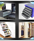 Heavy Duty Soft Close Drawer Slides With Secure Lock Ball Bearing Telescoping Runners For Cabinets And Toolboxes in modified cars drawer.