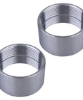 Stainless Steel 304 Weld On Bung Fitting 2 Inch NPT Female Thread Two Pack Heavy Duty Pipe Coupling for Fuel Plumbing Gas Systems