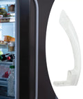 Easy Install Refrigerator Door Handle Replacement Kit With Smooth Polished Grip Fits Models 00369542 And More For A Fresh Cool Kitchen Vibe, white plastic right handle