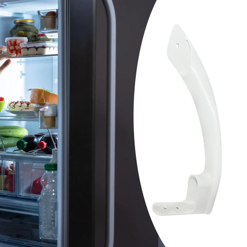 Easy Install Refrigerator Door Handle Replacement Kit With Smooth Polished Grip Fits Models 00369542 And More For A Fresh Cool Kitchen Vibe, white plastic right handle