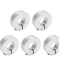 Top Tier Aluminum Alloy Shaft Collars 5 Pcs Two Thirds Inch Heavy Duty Clamping For Machinery Fixing And Positioning silver split shaft collars