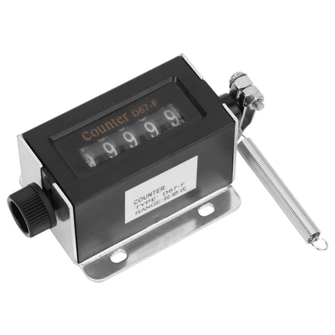 5 Digit Mechanical Bale Counter For Baler D67F With Pull Counter, shown with screw fixation and easy shaft attachment