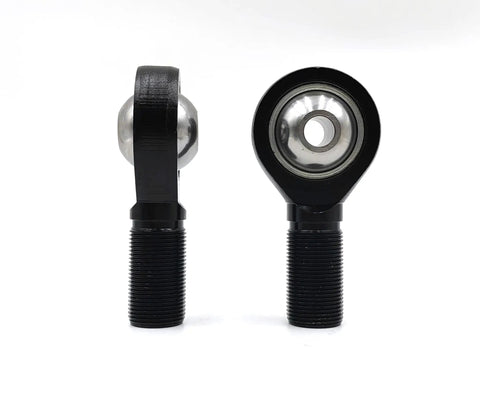 Top Shelf Male Right Hand Rod Ends 3/8 Bore 3/8-24 Threads Heat Treated 52100 Steel Heims With Black Oxide Coating profile view.