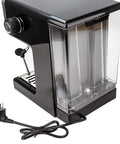 Chill Barista Vibes Semi Automatic Espresso Machine With Integrated Steam Wand Brew Killer Lattes And Cappuccinos At Home Zero Stress Daily Grind 15 Bar Pressure Hits The Sweet Spot Every Day, side view with clear water tank.