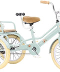 Outdoor Cruiser Tricycle For Travel And Fun Ride Ready Three Wheel Pedal Trike With Pneumatic Tires in Light Green, side view