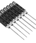 7-Piece RC Hex Driver Set Tool Kit for Drones and RC Cars with aluminum handle and steel wrenches in various sizes.