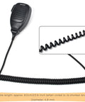 Standard Dynamic Mobile Radio Microphone with RJ45 Plug for Kenwood Radios Replacement Handheld Speaker Mic showing coiled cable