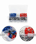 Ultimate 200 Piece Wire Ferrule Terminal Kit With Tinned Copper Crimp Connectors And Assorted Pre-Insulated Tube Terminals For Stranded Wiring To Prevent Fraying And Secure Electrical Connections Like A Boss., assorted ferrules in storage box