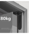 Hidden Stainless Steel Door Hinge For Wood Doors, Adjustable Invisible Pivot, Concealed Pivoting Hinge, 80kg weight capacity