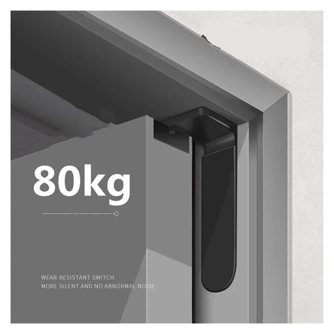 Hidden Stainless Steel Door Hinge For Wood Doors, Adjustable Invisible Pivot, Concealed Pivoting Hinge, 80kg weight capacity