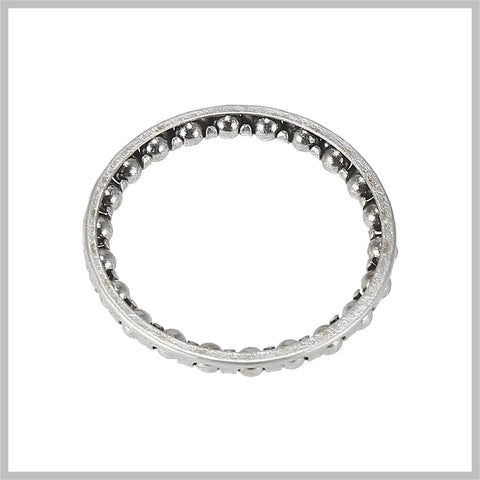 Single steel ball bearing retainer from 4 Pack Bicycle Ball Bearing Retainers With 22 Balls 40mm Outer Diameter And 33.5mm Inner Diameter