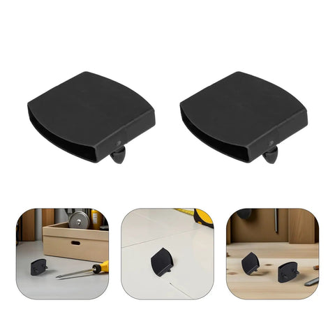 Heavy Duty Black Plastic Bed Slat End Caps Holders 25 Piece Kit For Double Row Support Brackets Prevents Breakage And Noise Upgrades Frames, black plastic caps