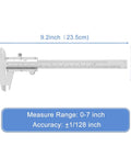 6 Inch Vernier Caliper Handy Non Digital Tool 0 to 6 Inch 0 to 150mm With 0.05mm Accuracy Carbon Steel in side view
