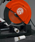 5 Inch Cutting Edge Chop Saw With 14 Inch Blade For Burr Free Cutting And Low Vibration Lock And Cut Clamp With V Block