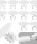12 Pack Closet Rod End Caps White Wear Resistant For Home Bedroom Living Room Curtain Bracket Accessories Fits Rods Up To 2 Cm Diameter No Fuss Replacement