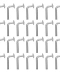 Heavy Duty Galvanized M5 Pallet Rack Pins And Safety Bolts For Warehouse Shelving Units displayed in rows