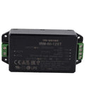 Heavy Duty 60W 12V 5A Industrial AC-DC Power Supply With Global Input 85-305VAC, 47-440Hz, Ultra Low Ripple, 2.5 Percent Regulation, A Real Workhorse for Export Machinery and Worldwide Electronics, black metal case with screw terminals