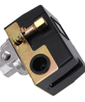 Air Compressor Pressure Switch 95 to 125 PSI Four Ports One Quarter Inch NPT With Unloader Valve On Off Lever Easy Replacement