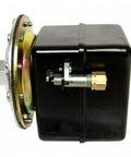 Beefy Heavy Duty Air Compressor Pressure Switch For Fire Sprinkler Systems, 69HAU3 Model, Three Eighths Inch Female NPT With Pulsation Orifice, 250 PSI Max, 5 HP, Industrial Quality Switch Replaces 1401079 black pressure switch side view