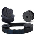 Heavy Duty Steel Timing Pulley With 25 Teeth For HTD 8M Belt System, Precision Synchronous Wheel with HTD 544-8M Belt