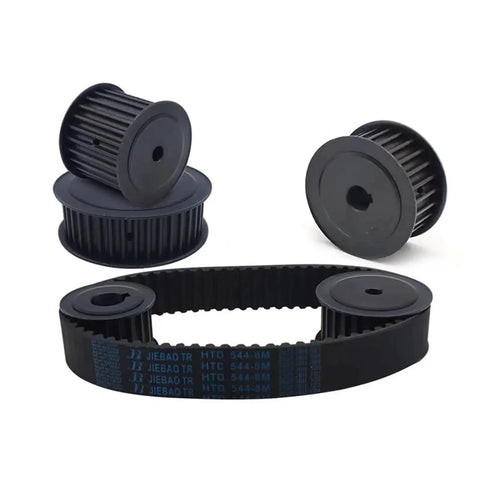 Heavy Duty Steel Timing Pulley With 25 Teeth For HTD 8M Belt System, Precision Synchronous Wheel with HTD 544-8M Belt