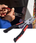 7 In 1 Pro Grade Workhorse Multifunction Needle Nose Pliers Wire Stripping Tool With Cutting Crimping Clamping And Nut Handling For Electrical Work Automotive Repairs And DIY Projects In Premium Chrome Vanadium Steel used on wiring