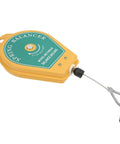 Heavy Duty Spring Balancer For 3-5KG Pneumatic And Electric Tools Holds Like A Champ with yellow casing and adjustable spring mechanism.