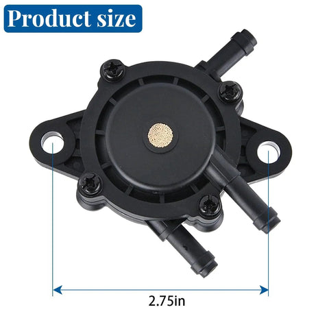 Top view of Fuel Pump With Filter Replacement For Lawn Mowers Tractors Trailers Boats And More Vacuum Gas Pump Fits 0.31 Inch Port 8mm