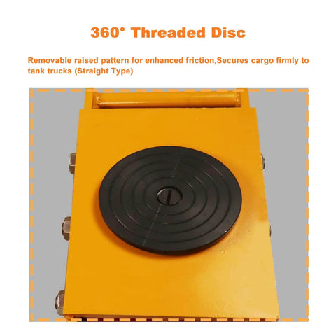 360° Threaded Disc for Heavy Duty Moving Dolly With 1000 Pound Capacity For Industrial Equipment and CNC Lathe