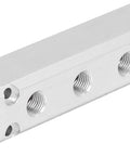 Beefy Heavy Duty Pneumatic Aluminum Air Manifold Splitter for Quick Connects and No Leak Operation with multiple outlets and aluminum build