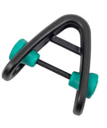 Sidekick Lanyard Manager auto adjusts to most lanyard diameters with one-handed operation, black and teal, product 99563