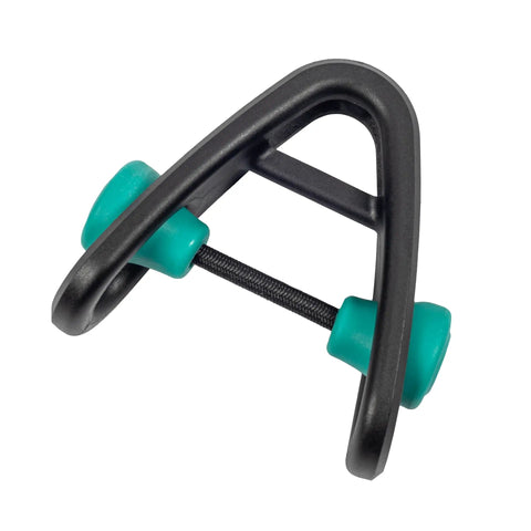 Sidekick Lanyard Manager auto adjusts to most lanyard diameters with one-handed operation, black and teal, product 99563