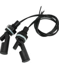 Dual Water Level Sensor Kit Two Pack 110V DC Side Mount Horizontal Liquid Float Switch For Aquarium Tank And Home Hydroponics Durable PP Plastic Construction Easy Horizontal Mounting With Simple Drilling