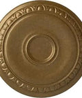 Ceiling Medallion 24 1/4 Inch Outside Diameter By 1 1/2 Inch Projection Hand Painted Pale Gold Lightweight Ceiling Decor