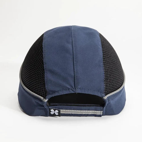 Bump Cap Baseball Hat Style With Reflective Stripes For On The Job Visibility Lightweight Breathable Hard Hat Head Protection Cap In Blue With Short Brim Size 7 1 4 To 7 3 4 Inner ABS Shell And Foam Padding