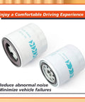 Maintenance Filter Kit For RTV X900 HST Utility Tractors And Kubota Select Models showing two white cylindrical filters