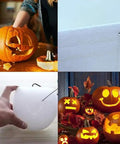 Electric Foam Cutter With Hot Wire Styrofoam Pen For Detailed Carving And Sculpting High Temp 450 C creating pumpkin designs and shapes.